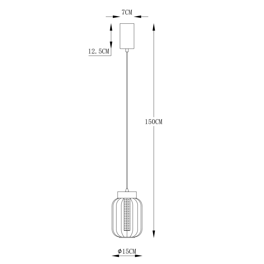 Globo - LED Lustr na lanku LED/8W/230V