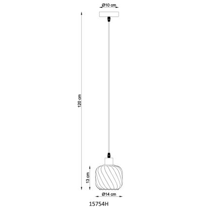 Globo - Lustr na lanku 1xE27/25W/230V pr. 14 cm