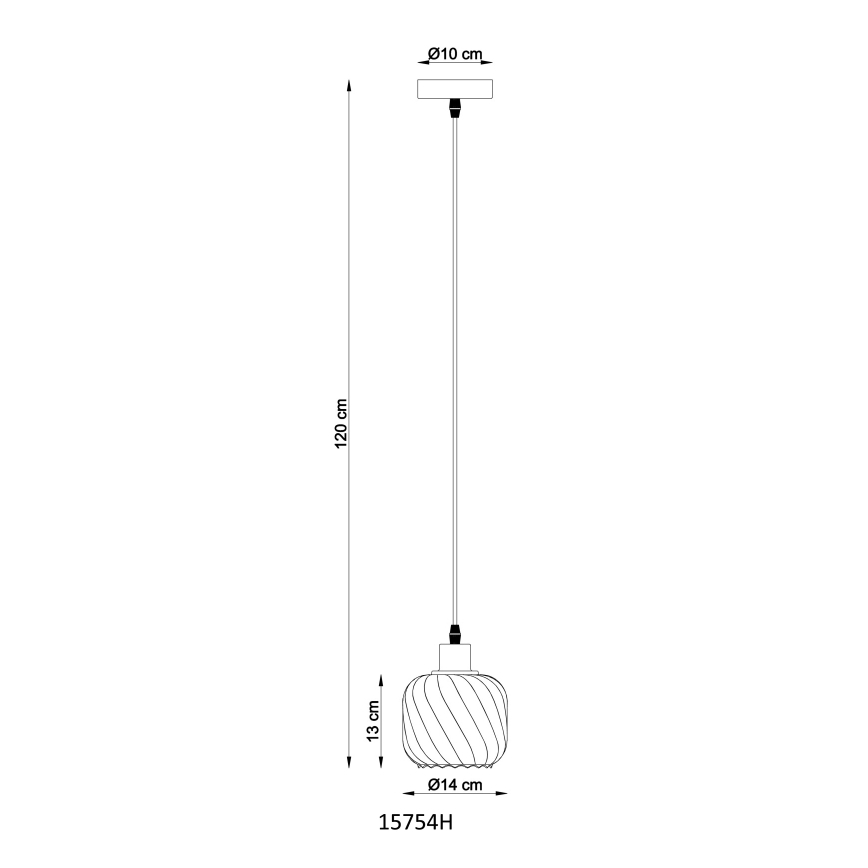 Globo - Lustr na lanku 1xE27/25W/230V pr. 14 cm