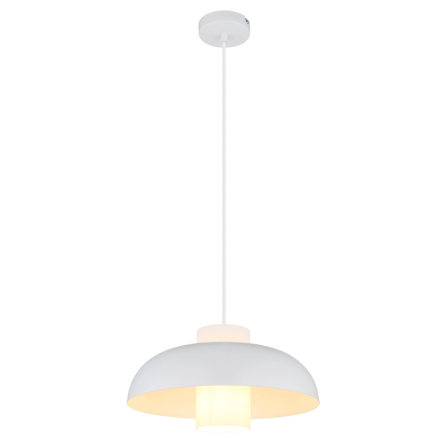 Globo - Lustr na lanku 1xE27/60W/230V bílá