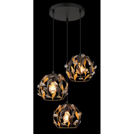 Globo - Lustr na lanku 3xE27/40W/230V pr. 41 cm
