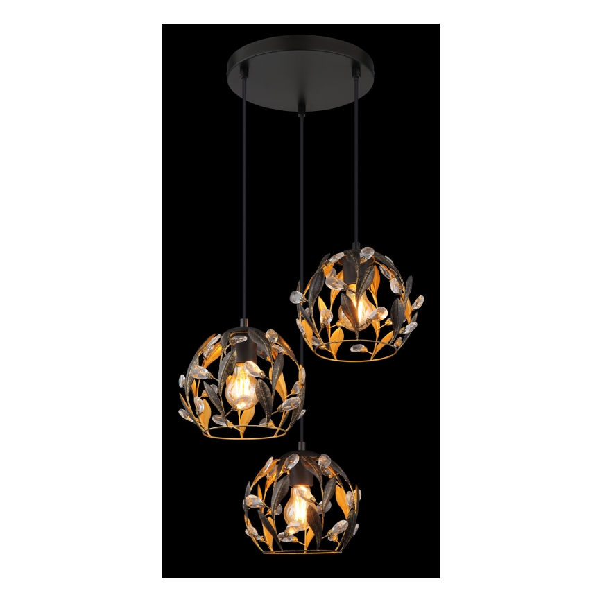 Globo - Lustr na lanku 3xE27/40W/230V pr. 41 cm