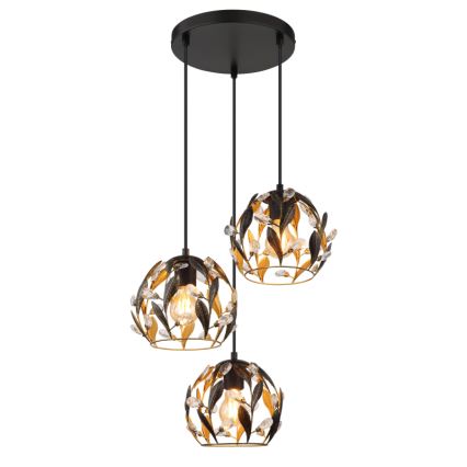 Globo - Lustr na lanku 3xE27/40W/230V pr. 41 cm