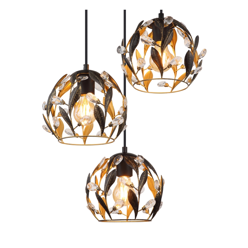 Globo - Lustr na lanku 3xE27/40W/230V pr. 41 cm