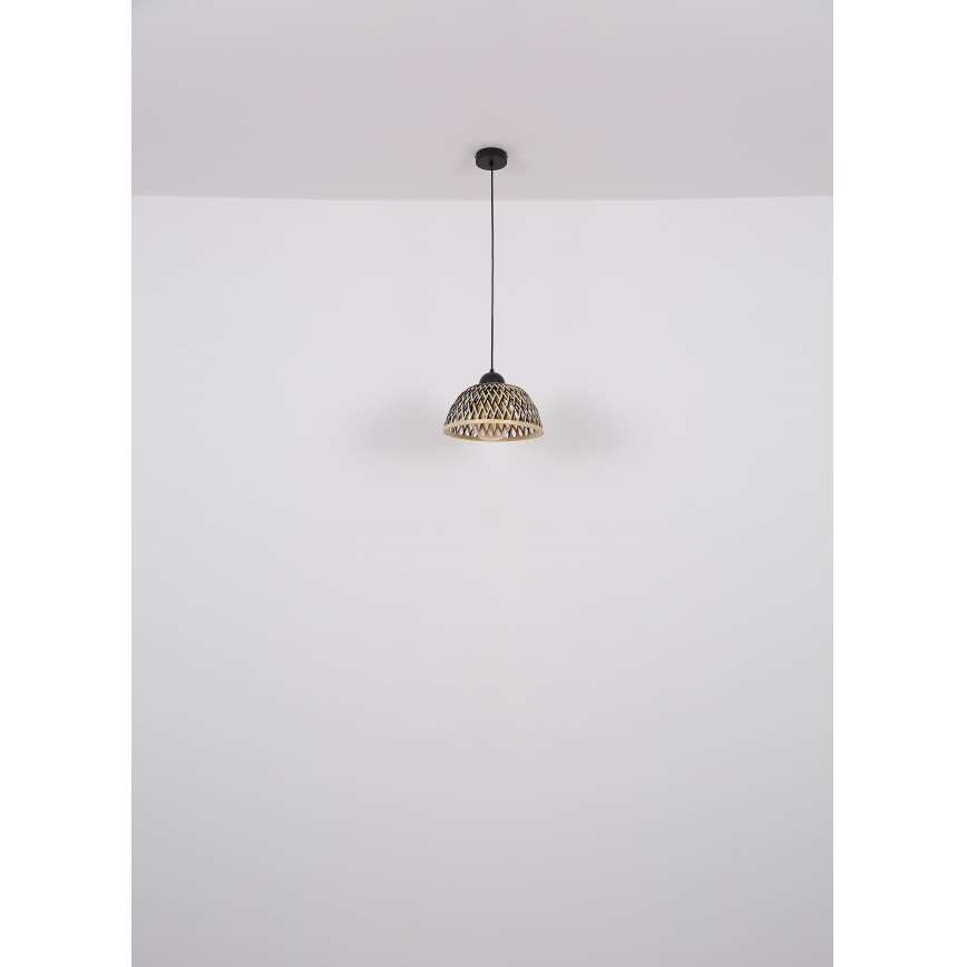 Globo - Lustr na lanku 1xE27/15W/230V bambus