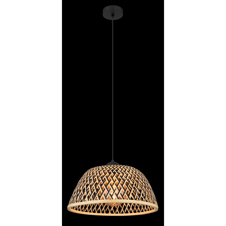 Globo - Lustr na lanku 1xE27/15W/230V bambus