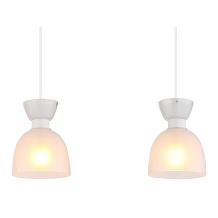 Globo - Lustr na lanku 3xE14/40W/230V bílá