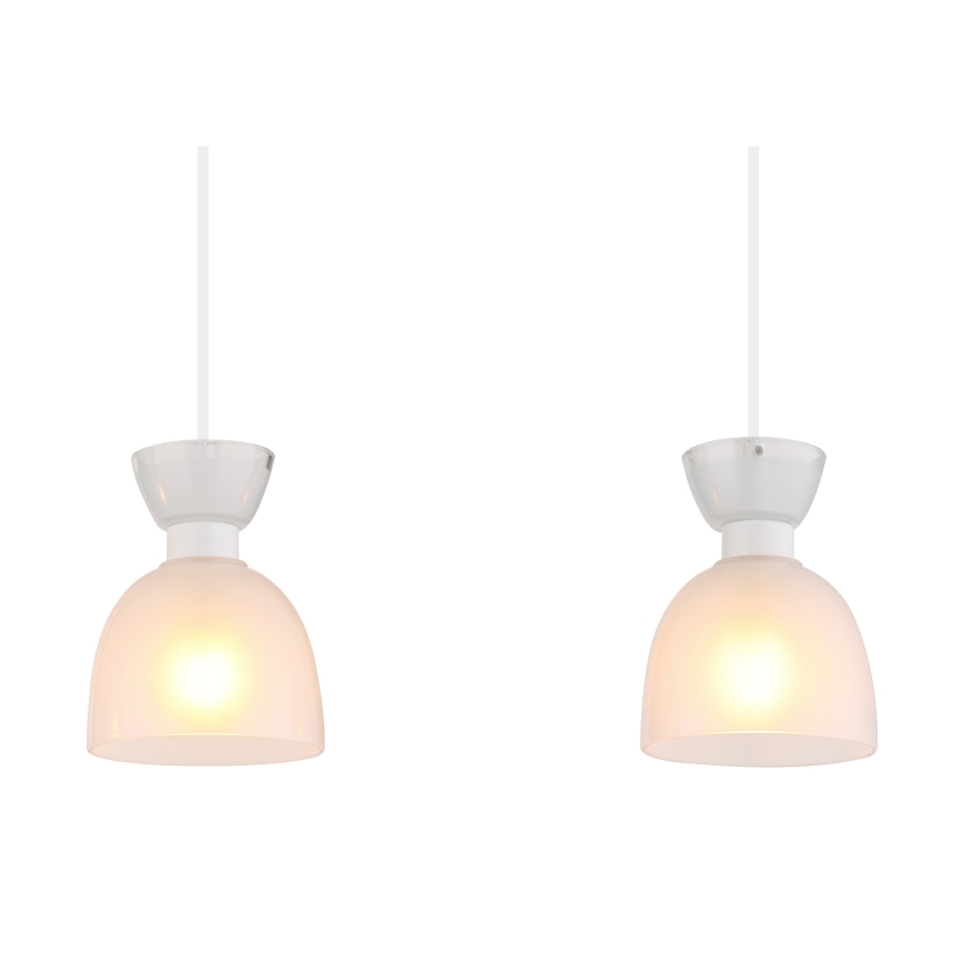 Globo - Lustr na lanku 3xE14/40W/230V bílá