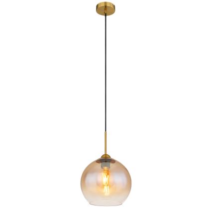 Globo - Lustr na lanku 1xE27/60W/230V mosaz