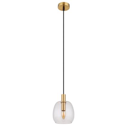 Globo - Lustr na lanku 1xE14/40W/230V pr. 16 cm mosaz