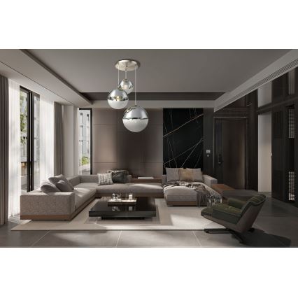 Globo - Lustr na lanku 3xE27/40W/230V pr. 51 cm
