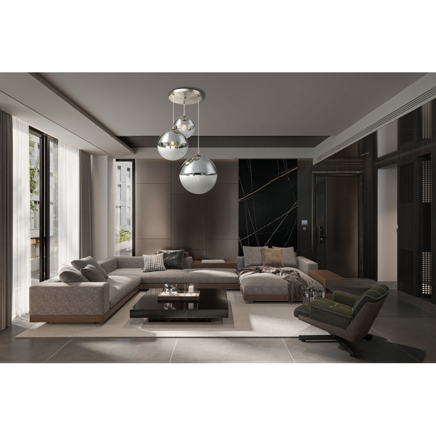 Globo - Lustr na lanku 3xE27/40W/230V pr. 51 cm