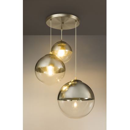 Globo - Lustr na lanku 3xE27/40W/230V pr. 51 cm