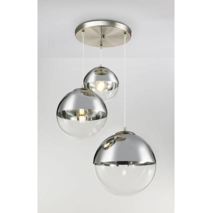 Globo - Lustr na lanku 3xE27/40W/230V pr. 51 cm