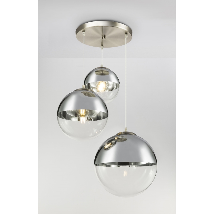 Globo - Lustr na lanku 3xE27/40W/230V pr. 51 cm