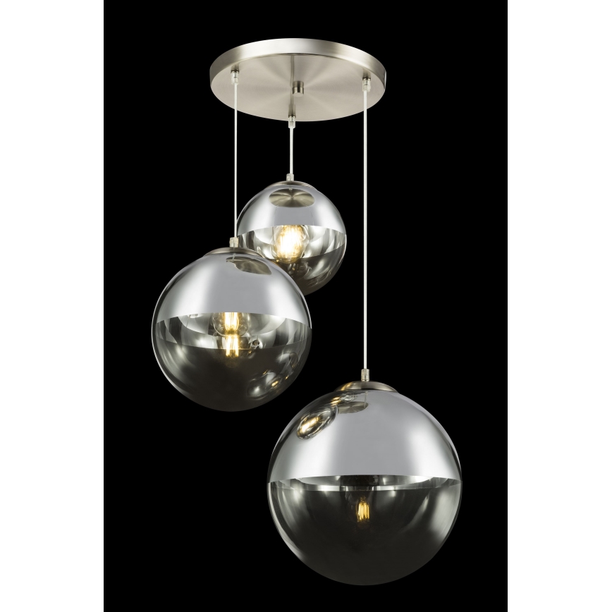Globo - Lustr na lanku 3xE27/40W/230V pr. 51 cm