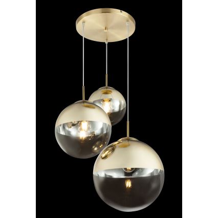 Globo - Lustr na lanku 3xE27/40W/230V pr. 51 cm
