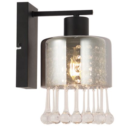 Globo - Nástěnná lampa 1xE27/60W/230V černá