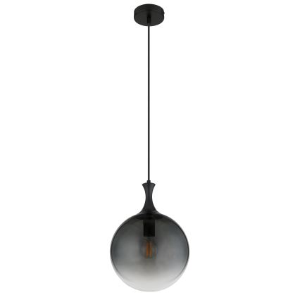 Globo - Lustr na lanku 1xE27/10W/230V pr. 25 cm černá