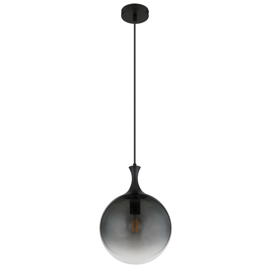 Globo - Lustr na lanku 1xE27/10W/230V pr. 25 cm černá