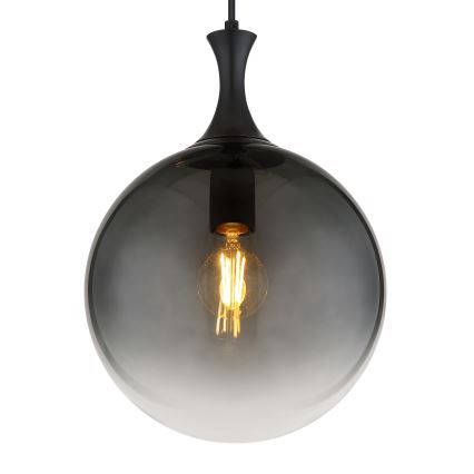 Globo - Lustr na lanku 1xE27/10W/230V pr. 25 cm černá