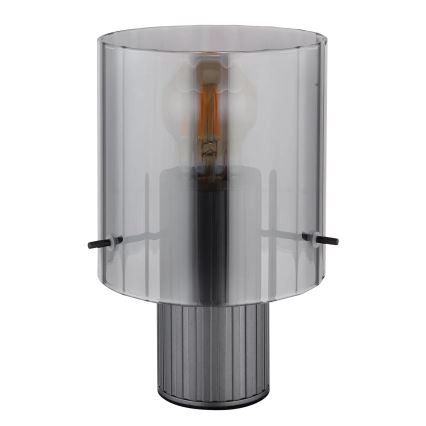 Globo - Stolní lampa 1xE27/40W/230V pr. 14 cm šedá