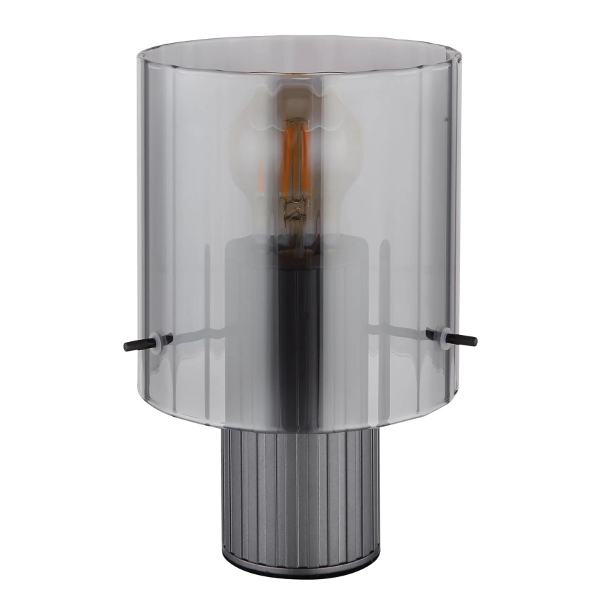 Globo - Stolní lampa 1xE27/40W/230V pr. 14 cm šedá