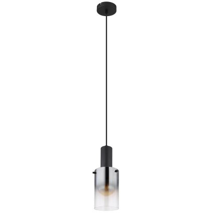 Globo - Lustr na lanku 1xE27/40W/230V pr. 12,5 cm černá