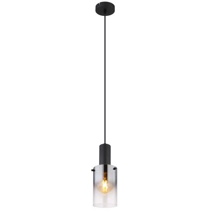 Globo - Lustr na lanku 1xE27/40W/230V pr. 12,5 cm černá