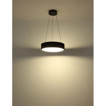 Globo - LED Lustr na lanku LED/45W/230V 2700/4000/6000K pr. 46 cm černá