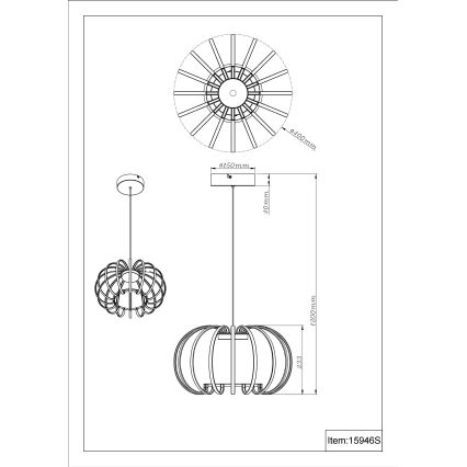 Globo - LED Stmívatelný lustr na lanku LED/40W/230V 3000K