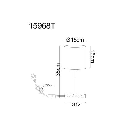Globo - Stolní lampa 1xE14/40W/230V