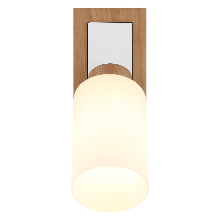 Globo - Nástěnné bodové svítidlo 1xE27/60W/230V dub/bílá