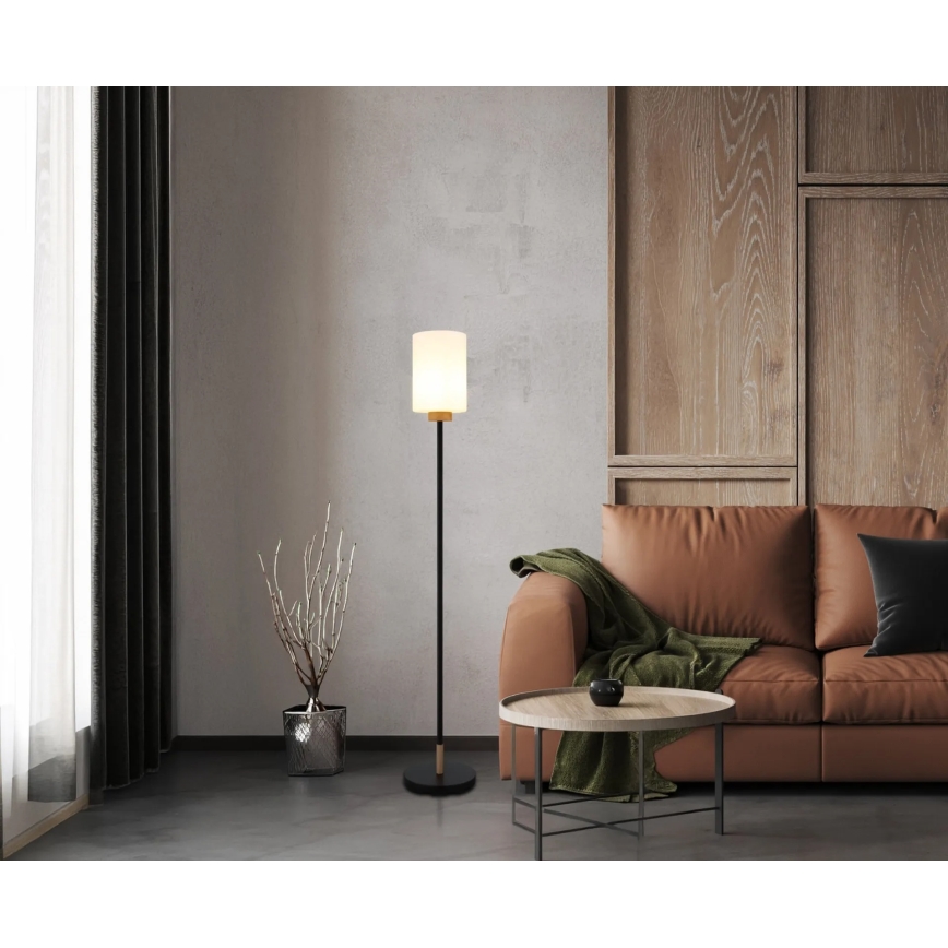 Globo - Stojací lampa 1xE27/60W/230V černá/bílá