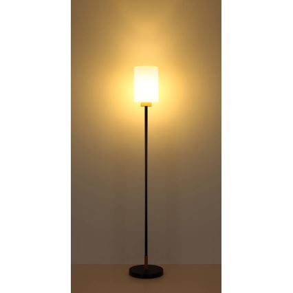 Globo - Stojací lampa 1xE27/60W/230V černá/bílá