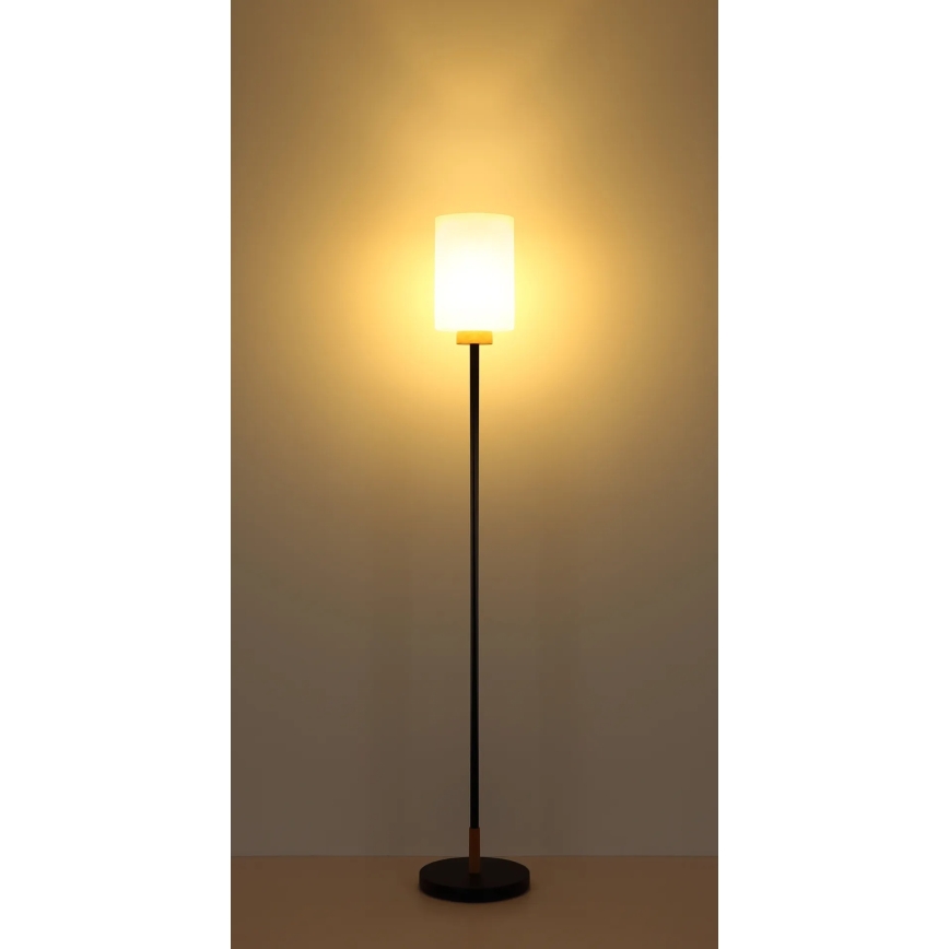 Globo - Stojací lampa 1xE27/60W/230V černá/bílá
