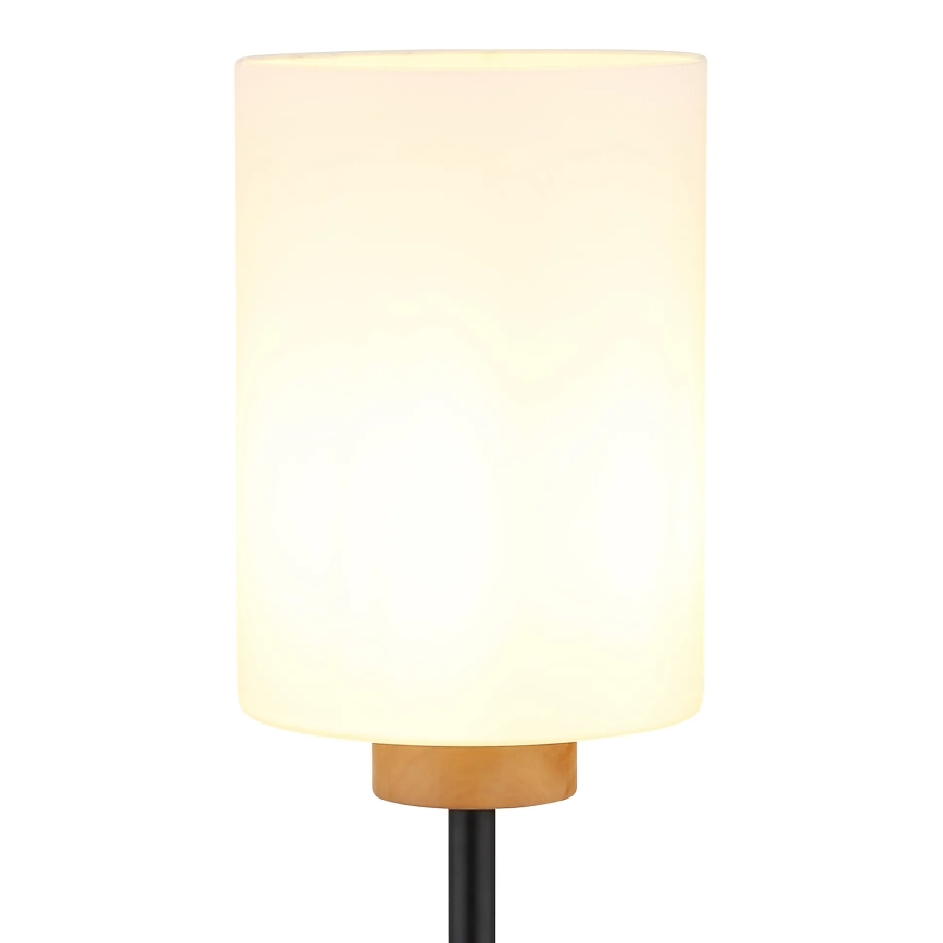 Globo - Stojací lampa 1xE27/60W/230V černá/bílá