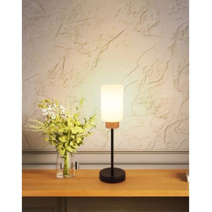 Globo - Stolní lampa 1xE27/60W/230V černá/bílá