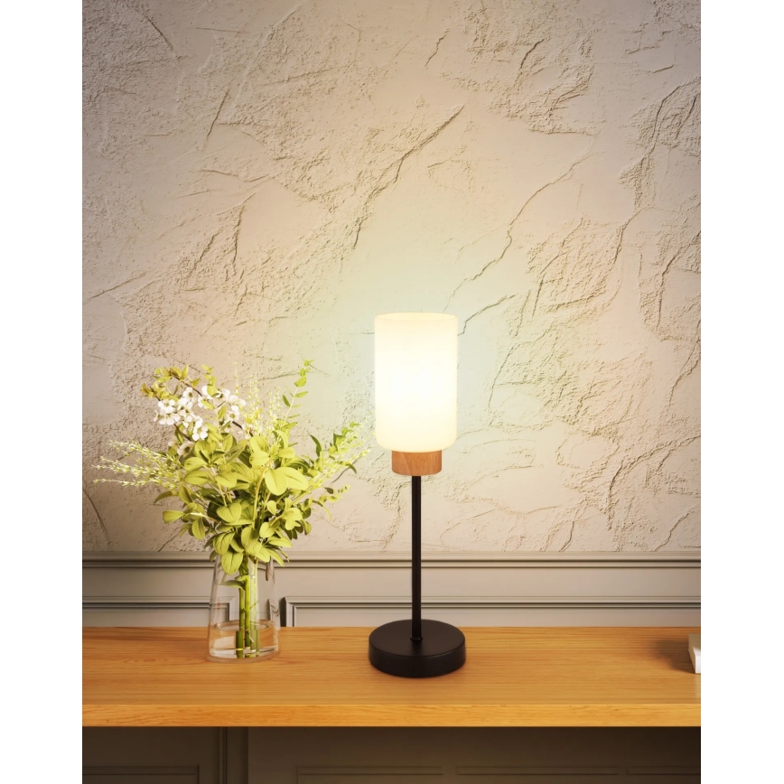 Globo - Stolní lampa 1xE27/60W/230V černá/bílá
