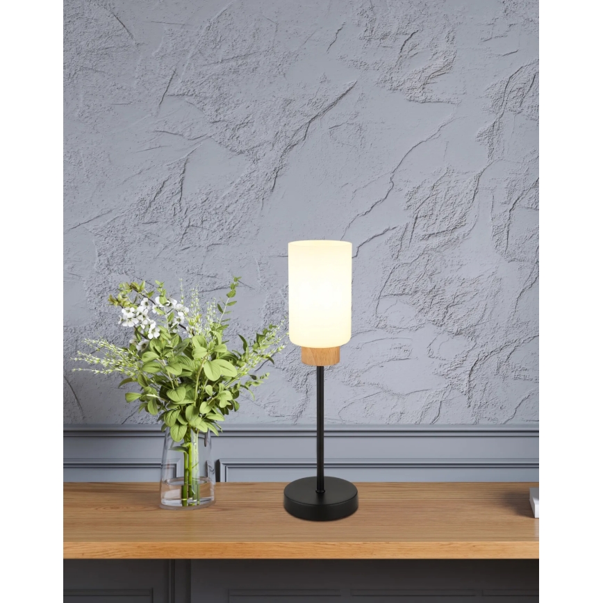 Globo - Stolní lampa 1xE27/60W/230V černá/bílá
