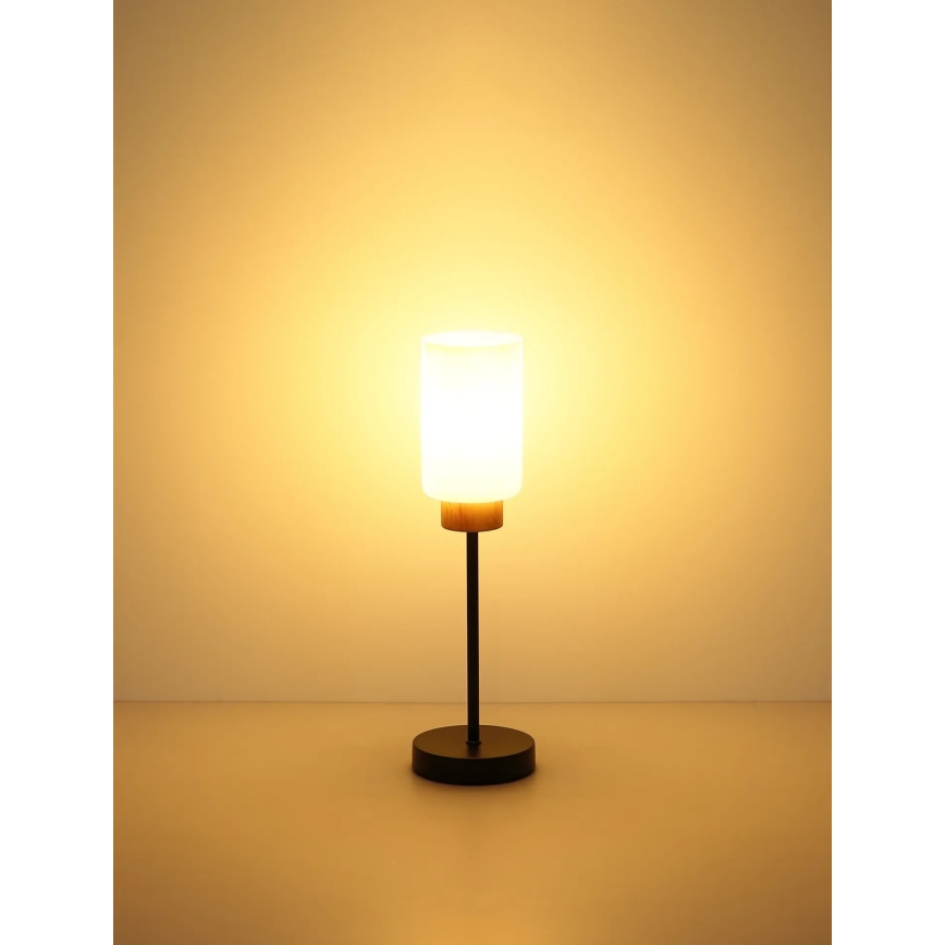 Globo - Stolní lampa 1xE27/60W/230V černá/bílá