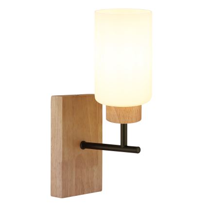 Globo - Nástěnná lampa 1xE27/60W/230V dub/bílá