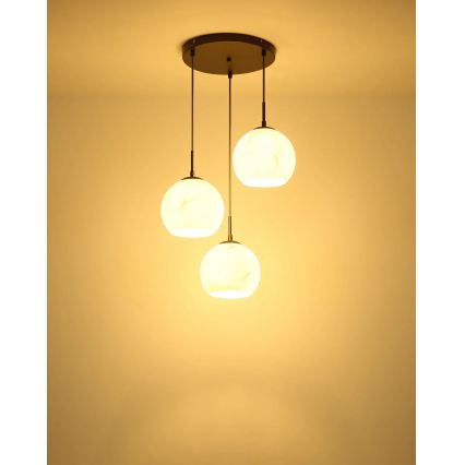 Globo - Lustr na lanku 3xE27/60W/230V pr. 42,5 cm