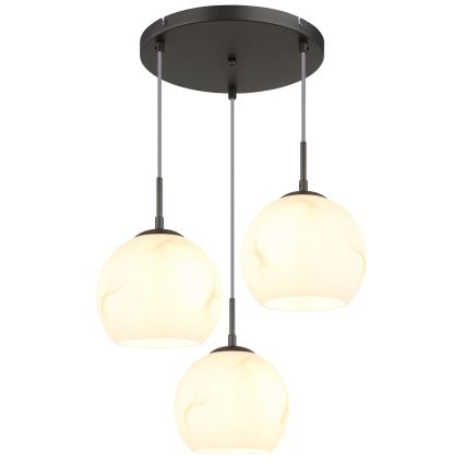 Globo - Lustr na lanku 3xE27/60W/230V pr. 42,5 cm