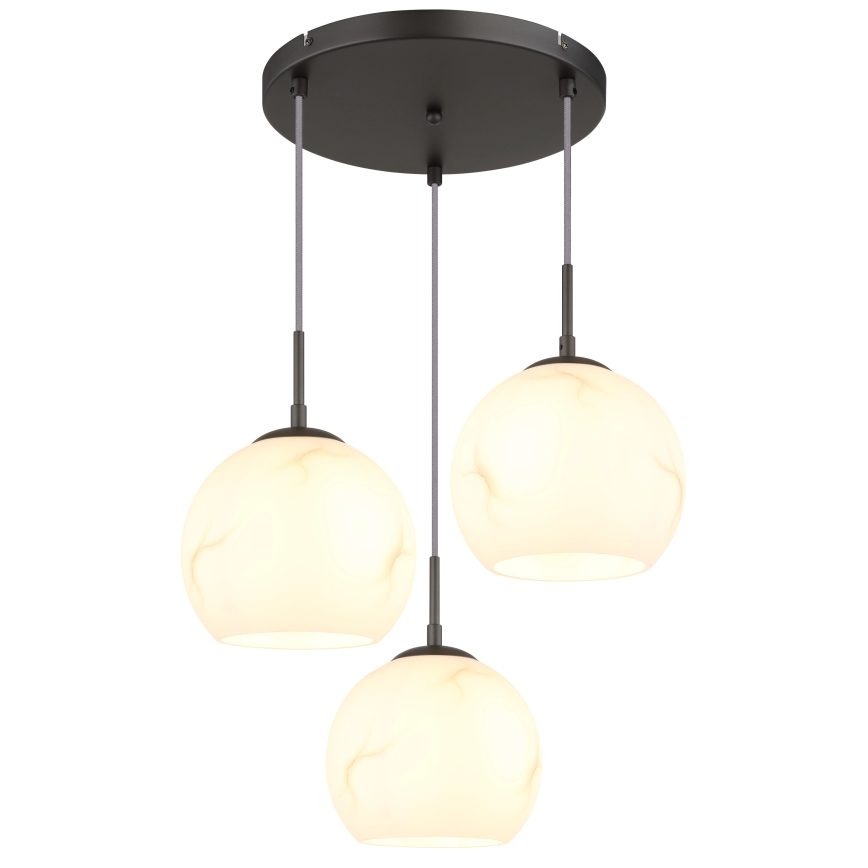 Globo - Lustr na lanku 3xE27/60W/230V pr. 42,5 cm
