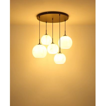 Globo - Lustr na lanku 5xE27/60W/230V pr. 75 cm
