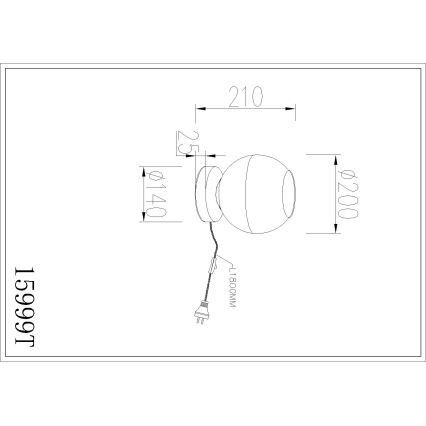 Globo - Stolní lampa 1xE27/60W/230V