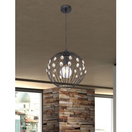 Globo - Lustr na lanku 1xE27/60W/230V pr. 30 cm