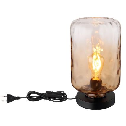 Globo - Stolní lampa 1xE27/60W/230V hnědá