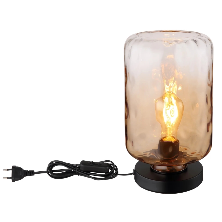 Globo - Stolní lampa 1xE27/60W/230V hnědá